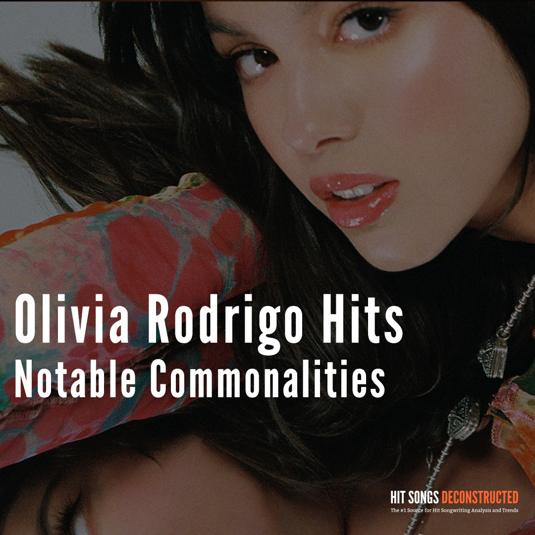 Olivia Rodrigo Hits: Notable Commonalities - Hit Songs Deconstructed